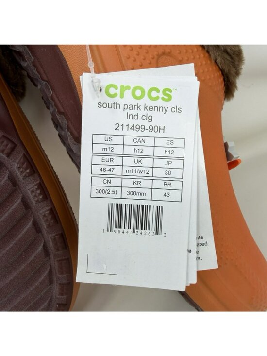 Crocs South Park Kenny Classic Lined Clogs Orange Brown Men’s Size 12 main image 4